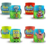 10 Artes Caneca Bob Esponja Sublimação Editável Em Photoshop