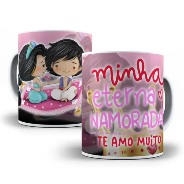 10 Designs de Caneca Princesas para Dia dos Namorados