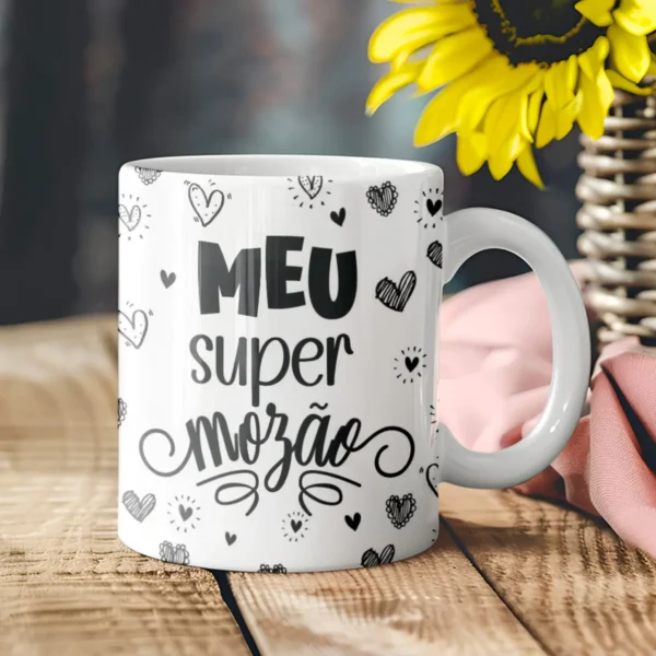 10 Designs Editáveis de Canecas para Dia dos Namorados