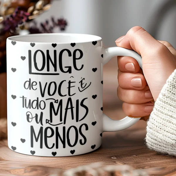 10 Designs Editáveis de Canecas para Dia dos Namorados