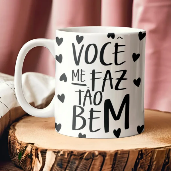 10 Designs Editáveis de Canecas para Dia dos Namorados