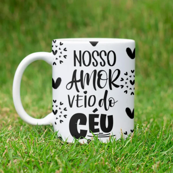 10 Designs Editáveis de Canecas para Dia dos Namorados