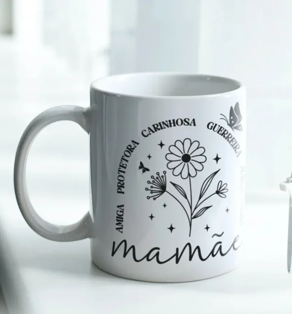 10 Designs Minimalistas para Canecas de Mães em JPG