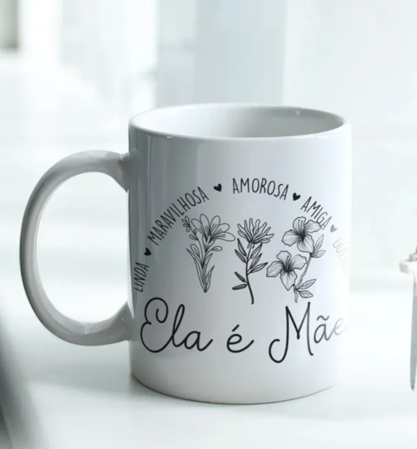 10 Designs Minimalistas para Canecas de Mães em JPG