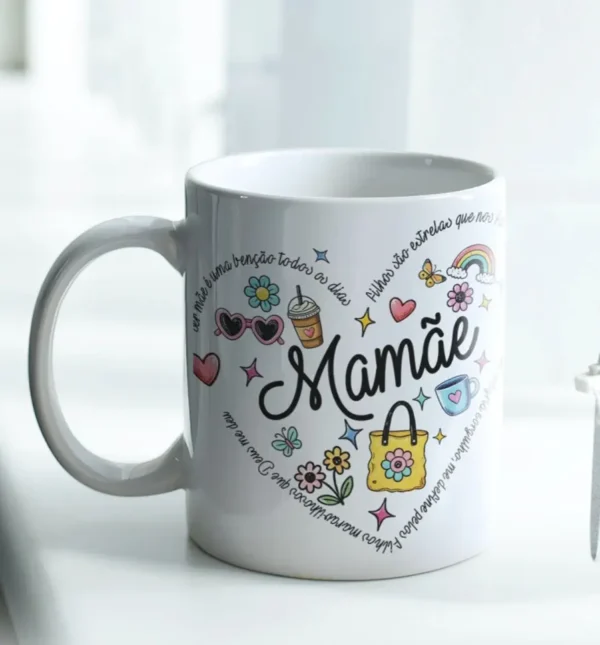10 Designs Minimalistas para Canecas de Mães em JPG