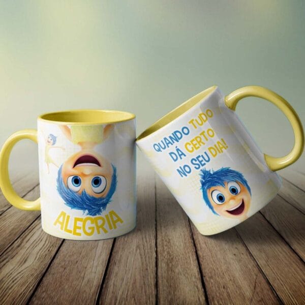 10 Estampas Caneca DivertidaMente 2 Editáveis em Corel Draw