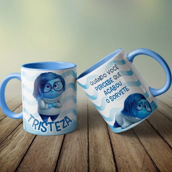 10 Estampas Caneca DivertidaMente 2 Editáveis em Corel Draw
