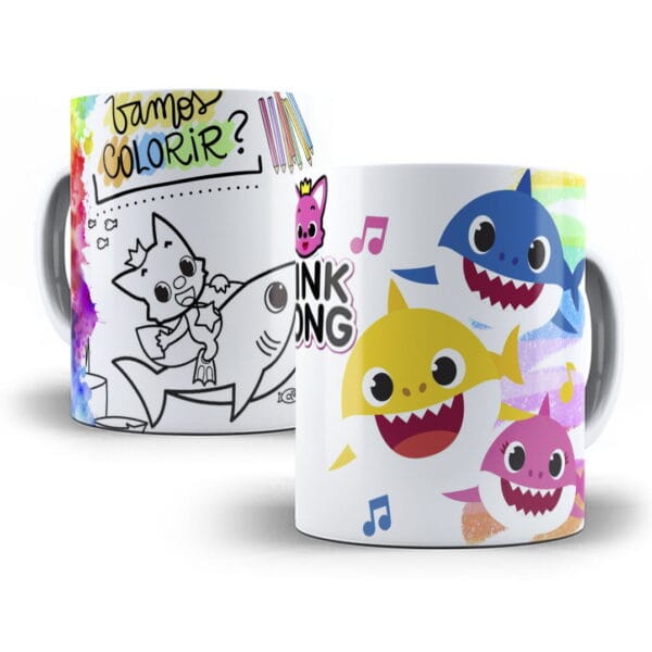 10 Estampas Caneca Infantil Personagens P Colorir Corel Draw
