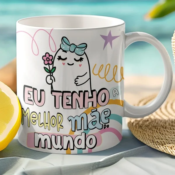 11 Artes para Caneca Dia das Mães Flork Editáveis
