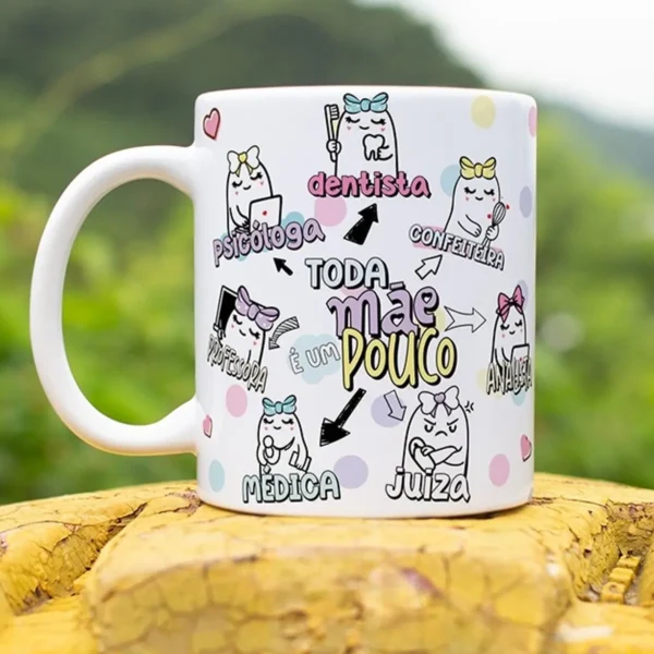 11 Artes para Caneca Dia das Mães Flork Editáveis