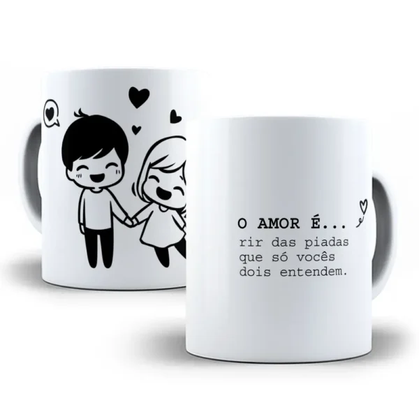 14 Designs de Canecas para Dia dos Namorados Editáveis