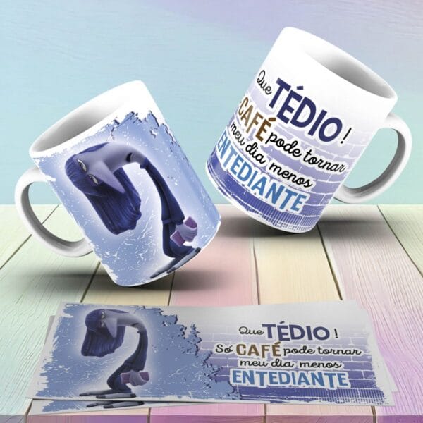 15 Artes Caneca Divertida Mente 2 Arquivos Png Sublimação