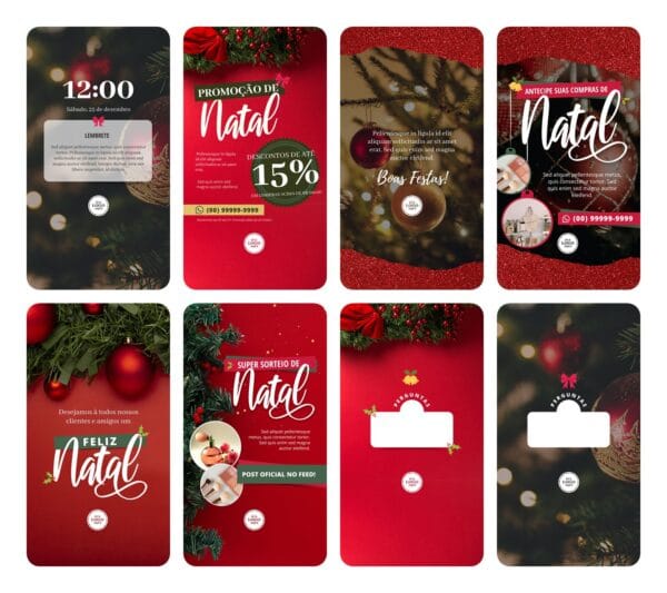 150 Artes Canva Natal Template Canva Editáveis + Bônus