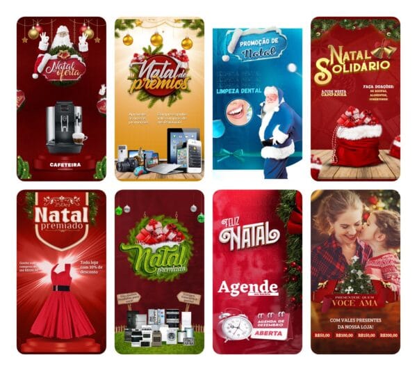 150 Artes Canva Natal Template Canva Editáveis + Bônus