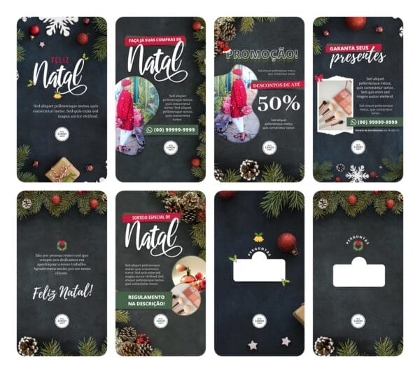 150 Artes Canva Natal Template Canva Editáveis + Bônus