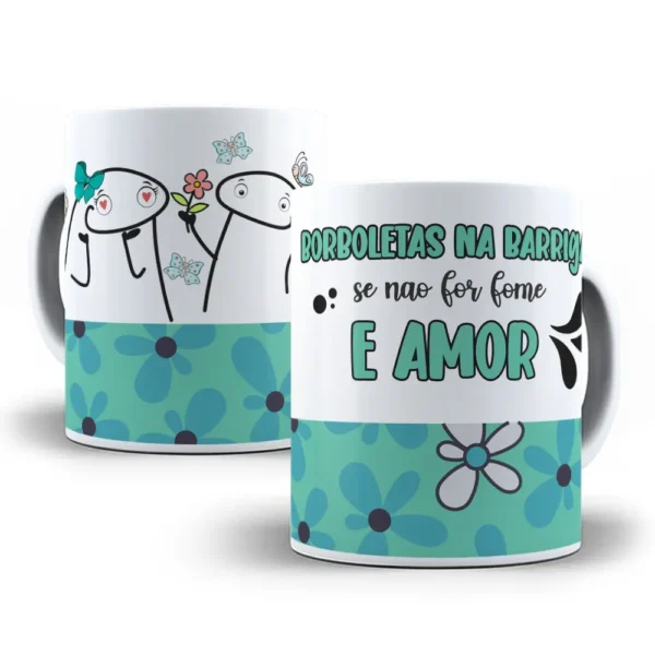 16 Designs Flork para Canecas do Dia dos Namorados