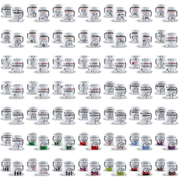 +1600 Artes Caneca Flork Bento Meme Arquivo Digital