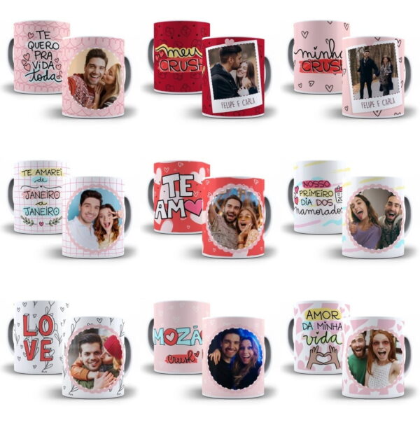 20 Artes Sublimação Caneca Dia Dos Namorados Editável Corel