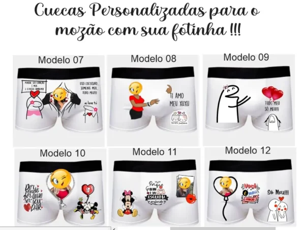20 Designs para Cuecas com Frases Divertidas em Corel