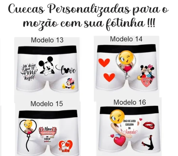 20 Designs para Cuecas com Frases Divertidas em Corel