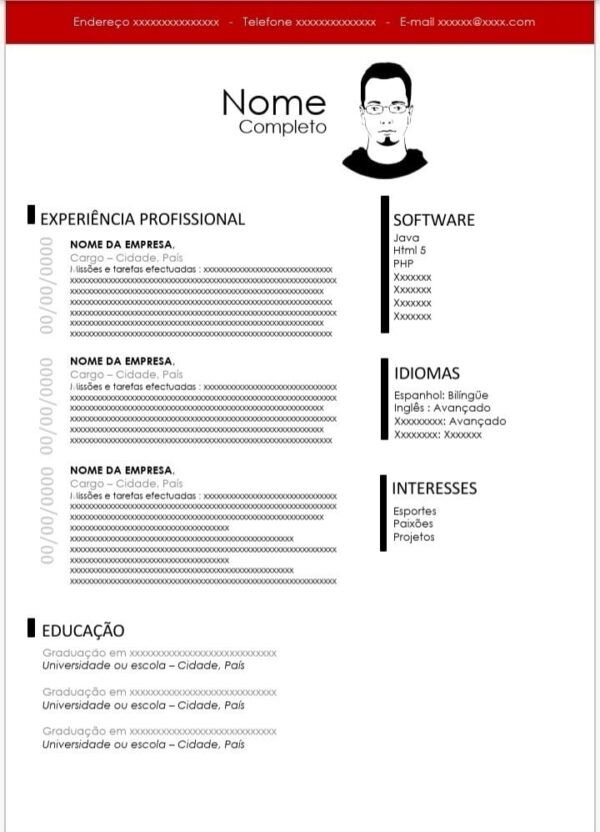 100 Modelos De Currículo Profissional Editáveis No Word