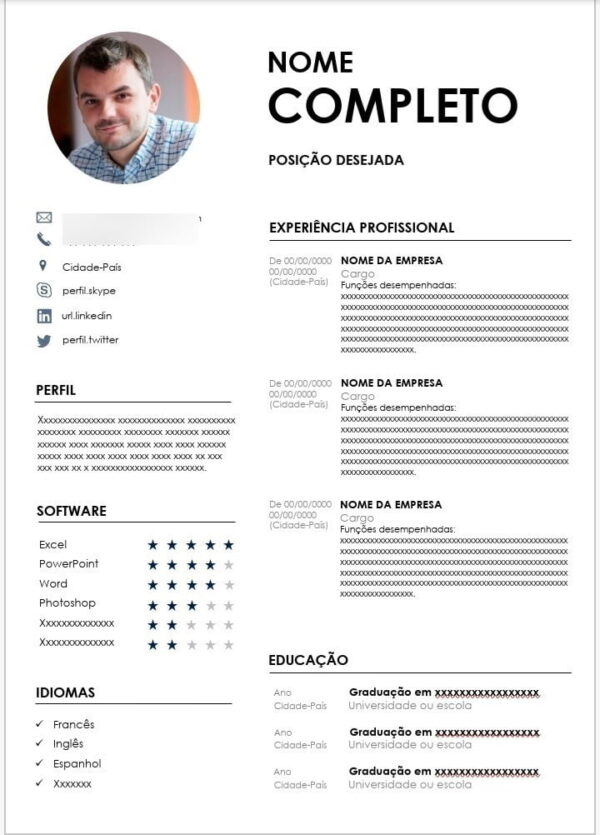 100 Modelos De Currículo Profissional Editáveis No Word