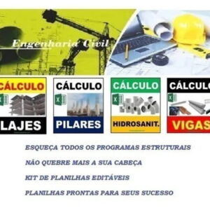 1.400 Planilhas Engenharia Construção Civil Orçamento Obras