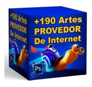 +190 Pack Artes Provedor De Internet Editável Em Psd + Bônus