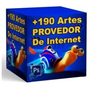 +190 Pack Artes Provedor De Internet Editável Em Psd + Bônus