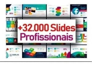 +32.000 Slides Editáveis + Mockups Power Point Apresentações