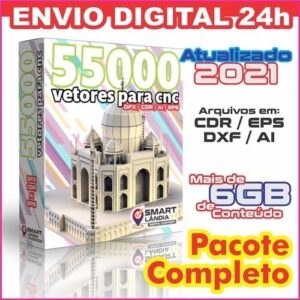 55.000 Vetor Cnc Laser Router Plasma Mdf Acrílico - Digital