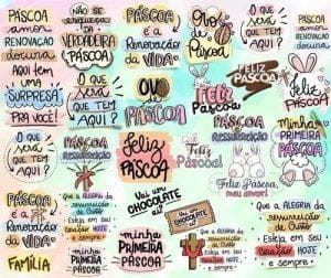 Arquivos Lettering Frases Pascoa Coelhinho Chocolate Png