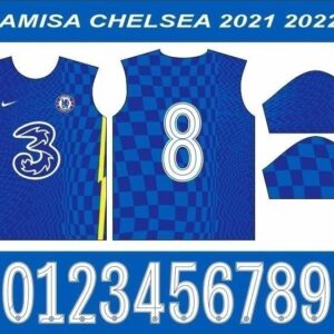Arte Vetor Camisa Chelsea I 2021-2022 Em Corel Cdr