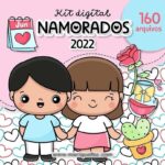 Kit Digital Namorados Pack Ilustrações Cliparts Png Frases