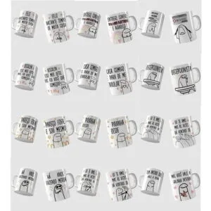 Pack Artes Bento Flork Canecas  83 Arquivos Cdr E Png