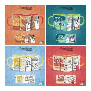 Pack Artes Caneca Bento Flork Profissões Memes Arquivos V4