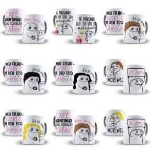Pack Artes Caneca Flork Dia Das Mães 60 Arquivos Cdr E Png