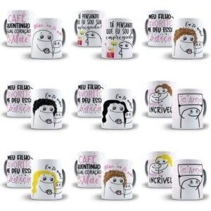Pack Artes Caneca Flork Dia Das Mães 60 Arquivos Cdr E Png