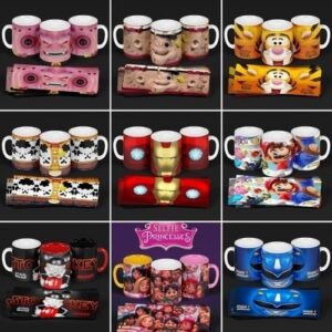 Pack Artes Sublimação Canecas Jpg Mockup Heróis Vingadores