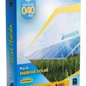 Pack Energia Solar, Artes Psd Editáveis, Social Mídia