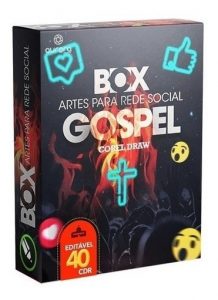 Pack Gospel, 40 Artes Em Corel Draw, Editável, Para Igrejas