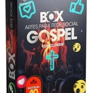 Pack Gospel, 40 Artes Em Corel Draw, Editável, Para Igrejas