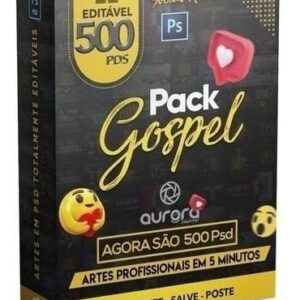 Pack Gospel 500 Psd Sociais Mídia Editável Igrejas Religioso
