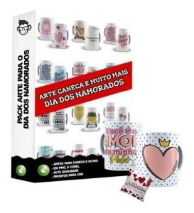 Pacote Artes Sublimação Dia Dos Namorados 1.0 Editável Corel