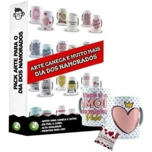 Pacote Artes Sublimação Dia Dos Namorados 1.0 Editável Corel