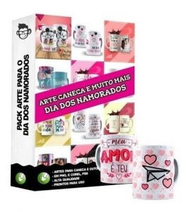 Pacote Artes Sublimação Dia Dos Namorados 2.0 Editável Corel