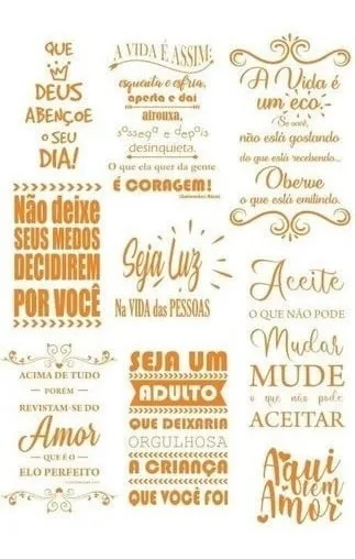 Pacote Vetores Frases Cozinha Cafe Adesivos Lase Router Cnc 4 Composição tipográfica em tons dourados sobre fundo branco, com frases e ornamentos.