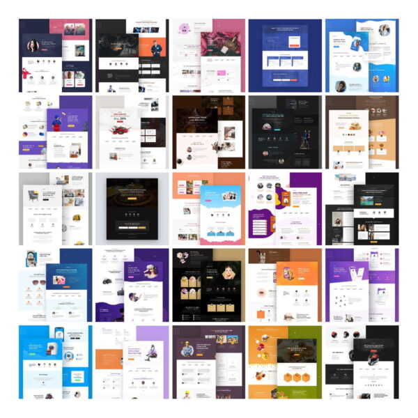 Super Pack 150+ Landing Page Elementor Wordpress + Brindes