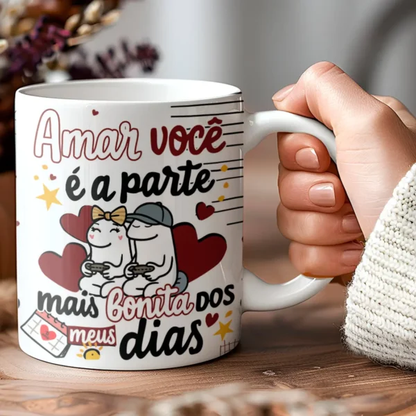 24 Designs de Artes Românticas Caneca - Dia dos Namorados