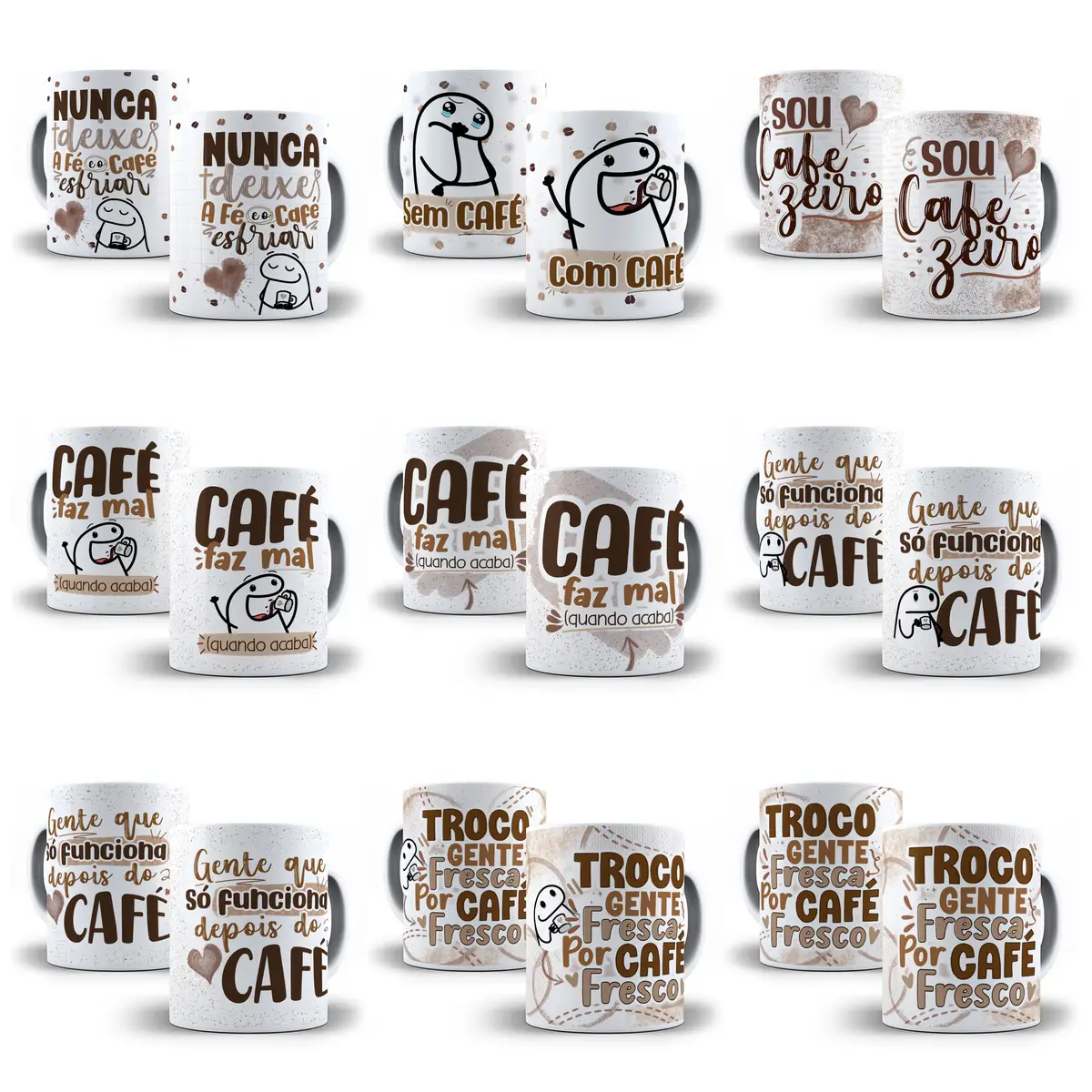 24 Estampas Caneca Flork Café Sublimação Pdf Editável + Png 1 24 Estampas Caneca Flork Cafe Sublimacao Pdf Editavel Png 6